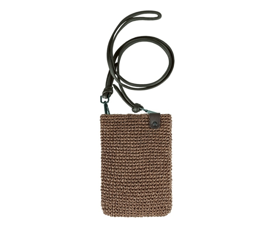 SEABREEZE MOBILE RAFFIA-COFFEE Smartphone Tasche